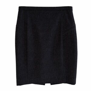 Express Black Pencil Skirt Womens 6 Stretch Career Office Slit 20.5”